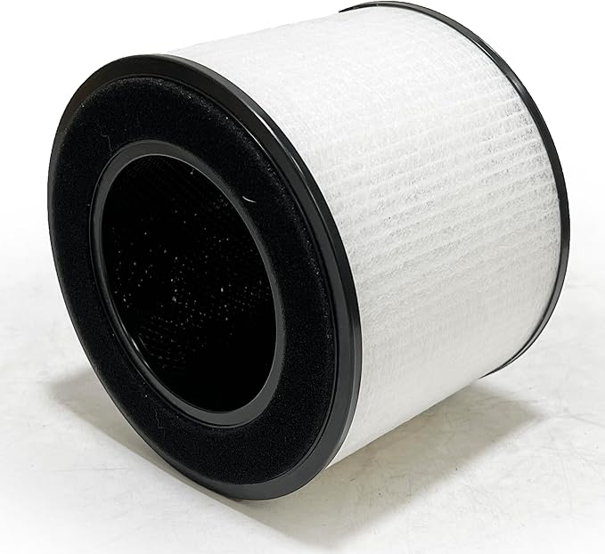 Nispira AS-FL206001-01 3-In-1 True HEPA Filter Replacement Compatible with Clarifion AerClear Air Purifier AS-AC207701-01 | Removes Smoke, Chemical VOCs, Odor | 2 Pack