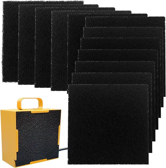 12 Pack Activated Carbon Filter Replacement Refills for KOTTO Solder Smoke Absorber Fume Ventilation Extractor, Compatible with DIY Fume Extractor with 4.7"*4.7" Fan Unit