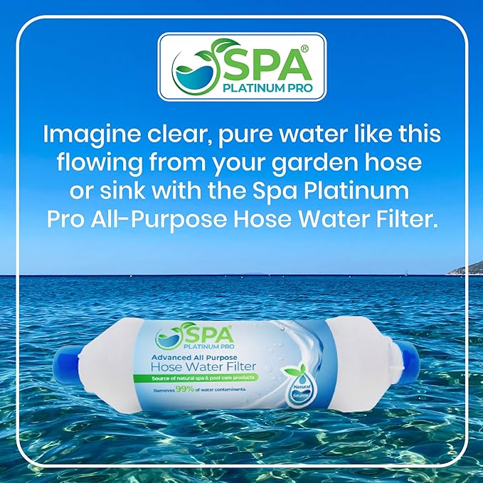 All Purpose Hose Water Filter for Pools, Spas, and RVs | Pack of 3 High Performance Water Filtration System | Filters Up to 40,000 Gallons for Clean and Safe Water Use