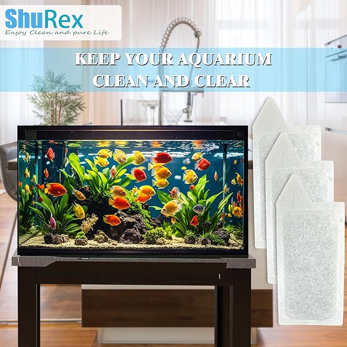 12 Pack Replacement Small Size Cartridges for Tetra Whisper Small Fish Tanks Filter; Refilled Filter Cartridges S Size for Aquarium Kits 3-10 Gallons