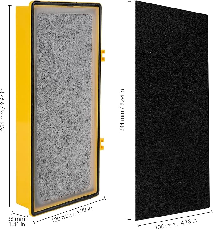 (15 Pack) AER1 Filter 5 HEPA Filters + 10 Carbon Booster Filters Compatible With Holmes AER1 Type Total Air Filter HAPF30AO-Odor Eliminator Filter, True HEPA Filter, Replacement Filter Accessories