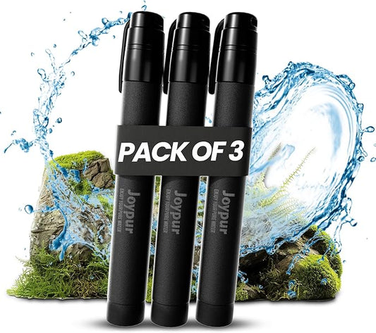 Portable Water Filter Straw Survival, Essential Camping & Hiking Gear, Water Purification Straw for Travel, Biking and Emergency Preparedness