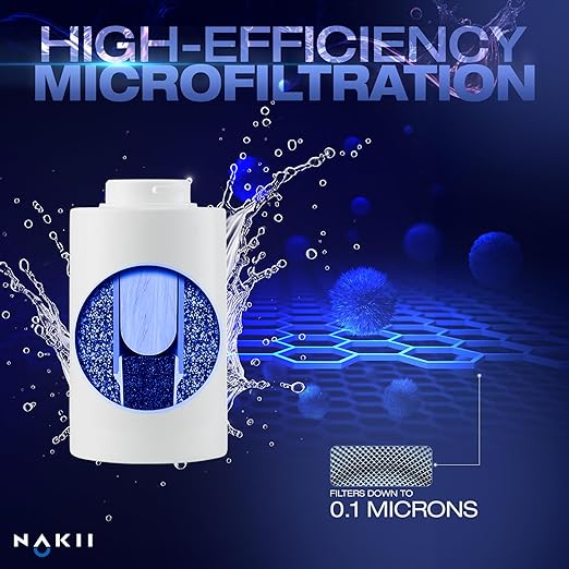 Water Filter Pitchers, 10 Cup Advanced Tap Water Aqualen Filtration Technology, Smart Pitcher with Filter Alert, BPA Free Tritan Plexiglass, 1 Filter Cartridge, Nakii by Aquaphor