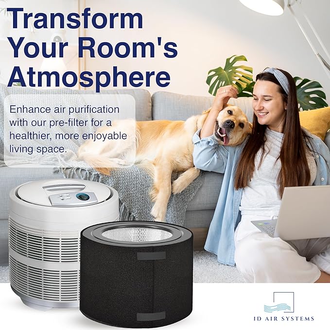 Replacement Pre-Filter Compatible with Honeywell 50250 Air Purifier – Fits Models Using True HEPA Filters – Activated Carbon and Zeolite for Odor Controll (2 Pack)