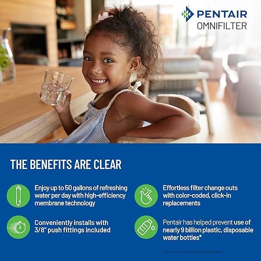 Pentair OMNIFilter Undersink 4-Stage Reverse Osmosis Water Filtration System