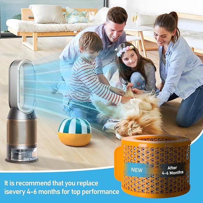 Air Purifier Carbon Fiber Evaporator Filter Replacement for Dyson PH01 PH02 PH03 PH04 PH3A, Replacement Humidifier Filters for Dyson Purifiers