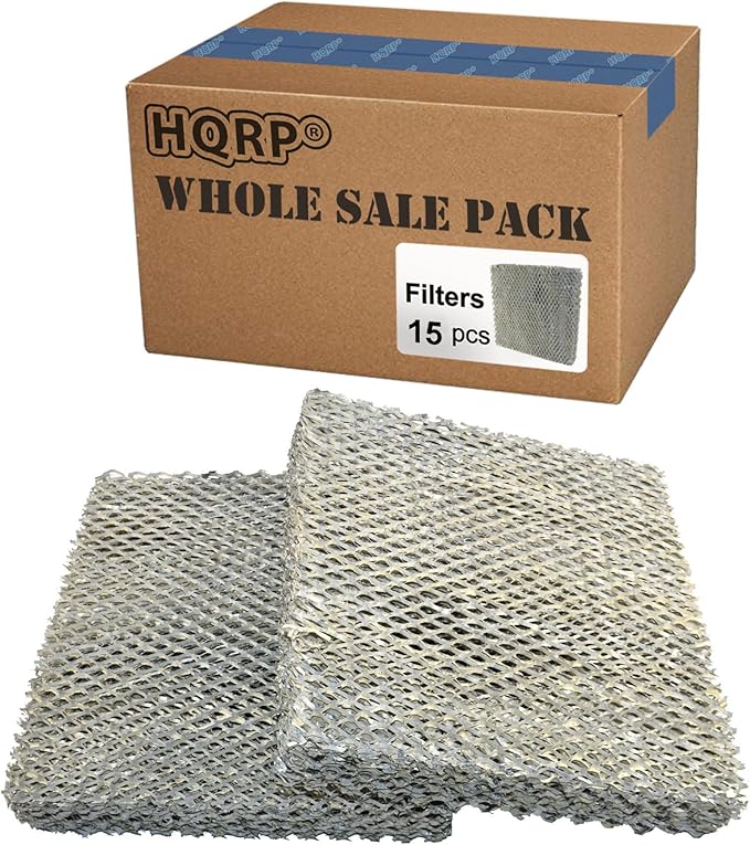 HQRP 15-Pack Water Filter Replacement for Bryant P110-3545 fits HUMBBLBP, HUMBALBP, HUMBBLFP, HUMBALFP, HUMCRLBP, HUMCRLFP Series Humidifiers
