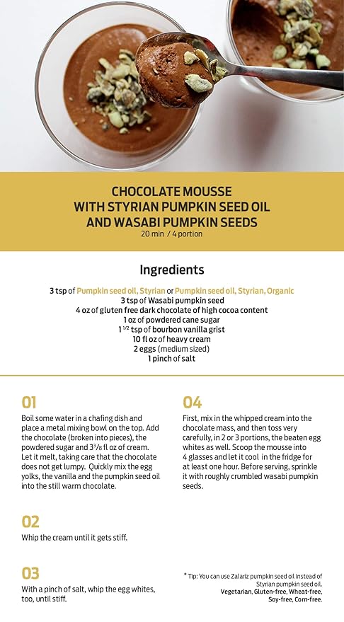 PÖDÖR Premium Styrian Pumpkin Seed Oil - 3.4 fl. Oz. - Cold-Pressed, 100% Natural, Unrefined and Unfiltered, Vegan, Gluten-Free, Non-GMO in Glass Bottle