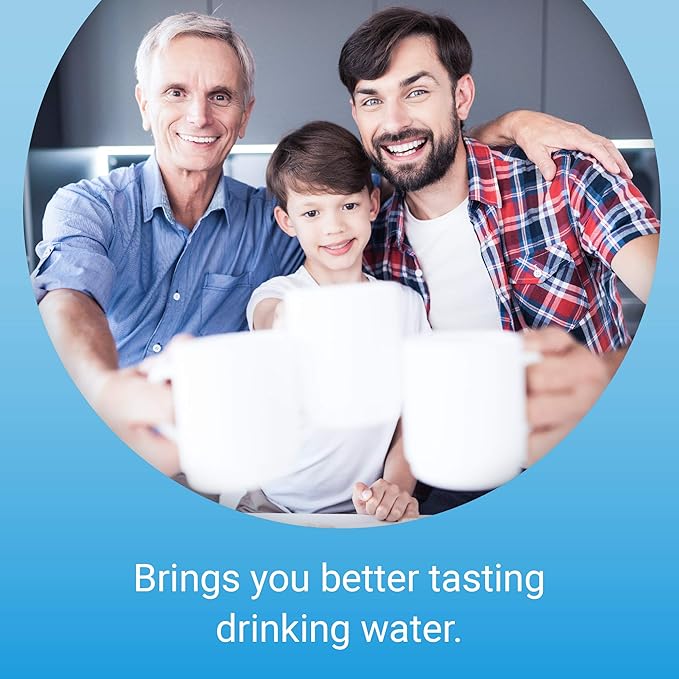 EcoAqua EFF-6005A Replacement for LG® LT500P®, 5231JA2002A, ADQ72910901, Kenmore GEN11042FR-08, 9890, 46-9890 Refrigerator Water Filter, 3 Pack