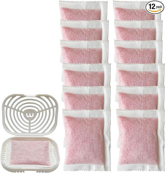 12 Pack Litter Box Deodorizer Refills Compatible with Whisker OdorTrap Pod, for Traditional Litter Boxes