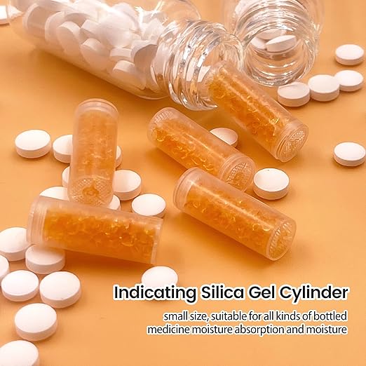 0.5 Gram Desiccant Packs Food Grade, 1500 Pack Silica Gel Canister with Indicating Silica Gel Beads (Orange to Green), Silica Gel Packets Moisture Absorber Packets