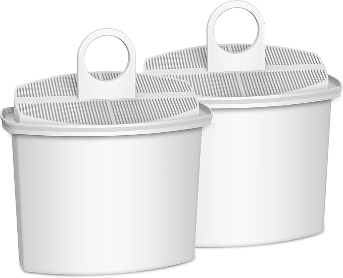 Waterdrop Coffee Water Filter, Replacement for Braun® KWF2, 3106, 3112, 3115, 3116, KF600, KF590E, KF580, KF550, KF190, KF187, KF155, KF150, KF140，TÜV SÜD Certified, 2 Packs