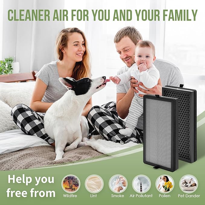 KF310 Replacement Filter Compatible with Kenmore Air Puri-fier Model PM3020, for KF310 1500e Series Air Replacement True HEPA Filter, Compare to Part# KF310, 2-Pack