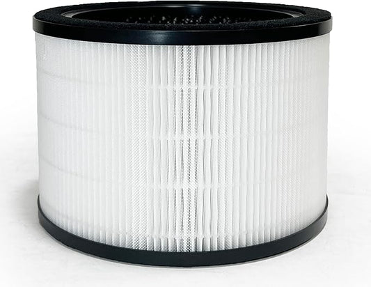 Nispira H7121101 3-In-1 True HEPA Filter Replacement Compatible with Govee Air Purifier H7121 | Removes Smoke, Chemical VOCs, Odor | 1 Pack