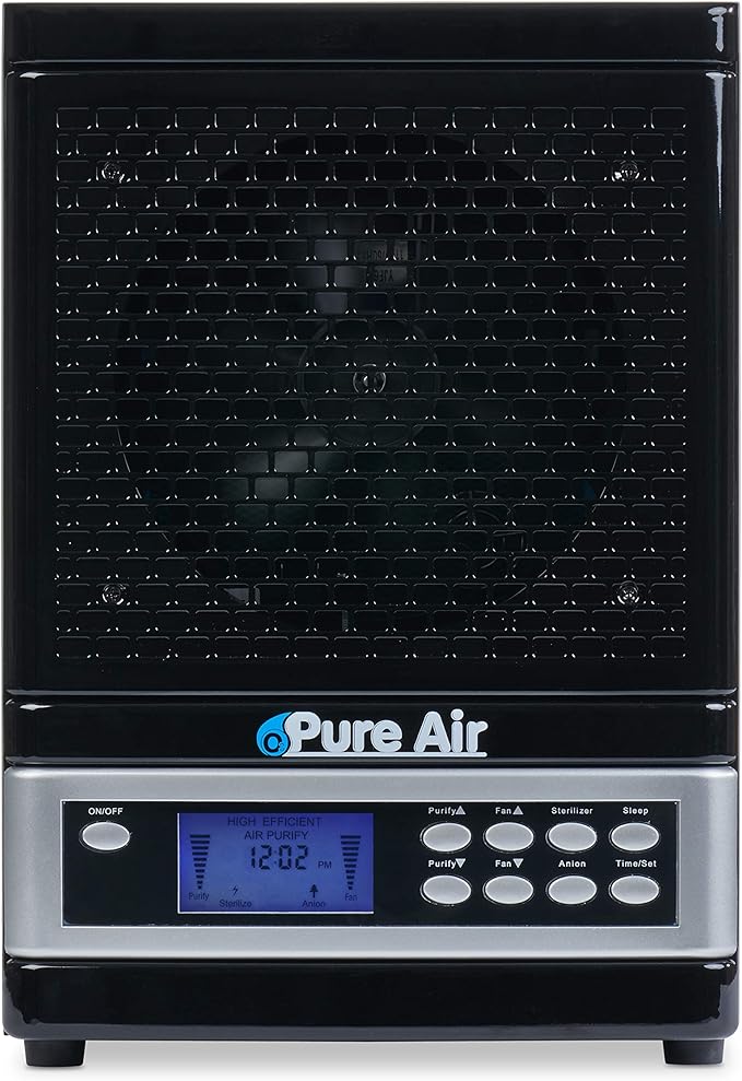 O3 Pure Whole Home Ozone and Ionizer Air Purifier with UV HEPA PCO and Carbon Filtration