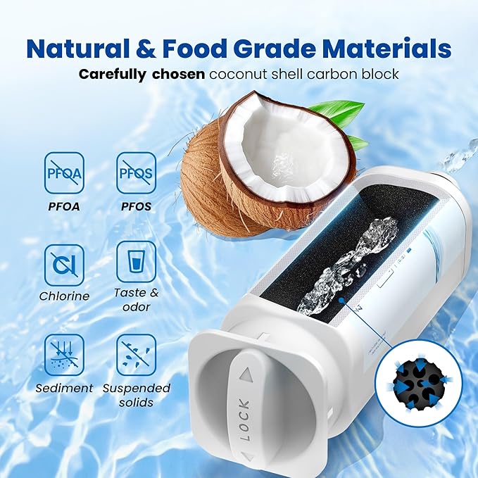 Waterspecialist DA97-17376B Replacement for Samsung HAF-QIN/EXP, HAF-QIN, DA97-08006C, RF28R7351SG, RF23M8070SR, RF23M8070SG, RF23M8090SG, RF28R7201SR, Refrigerator Water Filter (Pack of 4)