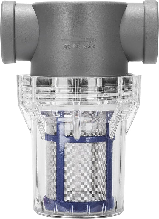 3/4'' Female NPT in-Line Strainer - Garden Hose Filter for High Pressure Washer, Sediment Filter with 100 Mesh Stainless Steel Screen (3/4'' 100 Mesh)