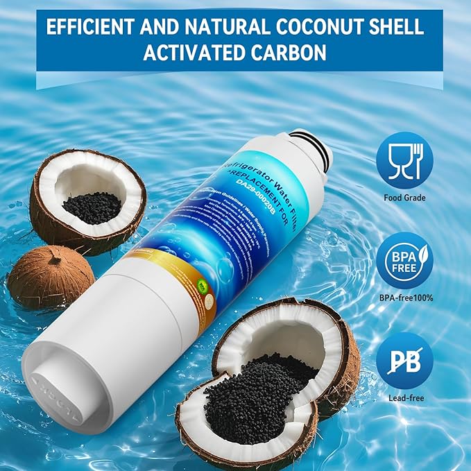 DA29-00020B Water Filter for Samsung HAF-CIN/EXP, DA29-00020B, HAF-CIN, RS25J500DSR, RF28HMEDBSR, RF4287HARS, RF28HFEDBSR (3 Count Pack Of)