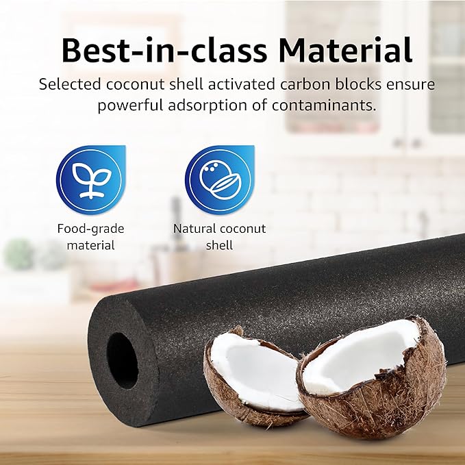 Overbest Replacement for GE® RPWFE, RPWF (Built-in CHIP) Refrigerator Water Filter,Compatible with GFE28GYNFS, GFE28GELDS, 1 Filter