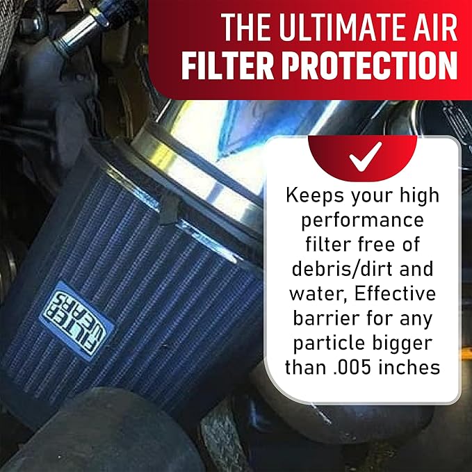 FILTERWEARS F154K Universal Water Repellent Cold Air Intake Pre-Filter - Large