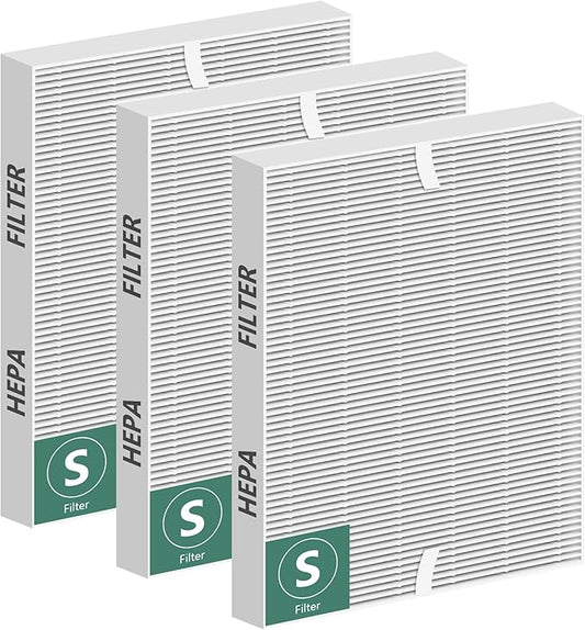 Improvedhand C545 Replacement Filter S Compatible with Winix C545 Air Purifier, True High Efficiency Filters, Replaces Filter S 1712-0096-00 3PACK