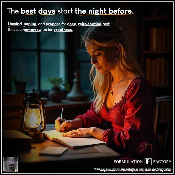 The Night Before 10-in-1 Midnight Maximizer Sleep Supplement, Magnesium Glycinate, L-Theanine & More, Stress Relief, Relaxation, Focus (6 Month Supply, 360 Capsules)