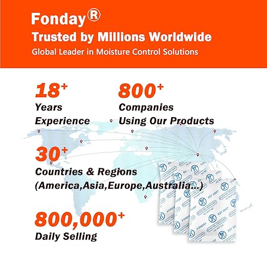 2Gram 100Packets Fonday Food Grade Silica Gel Packs Desiccants Moisture Absorbers Desiccants Packets Dehumidifier Packs