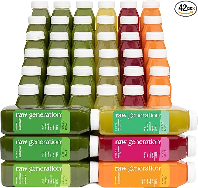 Raw Generation 7-Day Skinny Cleanse - Best Detox Juice Cleanse for Weight Management/Healthiest Way to Cleanse Your System/Jumpstart a Healthier Diet