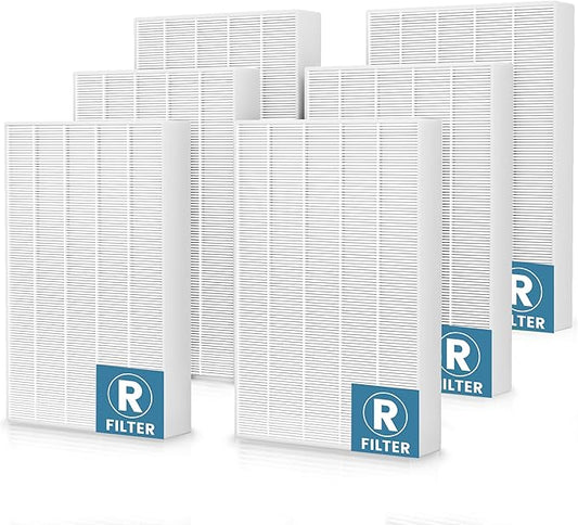 HPA300 HEPA Air Purifier Filter R for Honeywell Air Purifier HPA100/200/300 and 5000 Series, True HEPA Filter Compatible with Honeywell R Filter HRF-R3, HRF-R2, HRF-R1, 6 Pack