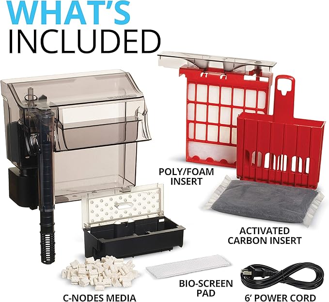 Fluval C3 Power Filter, Fish Tank Filter for Aquariums up to 50 Gal.