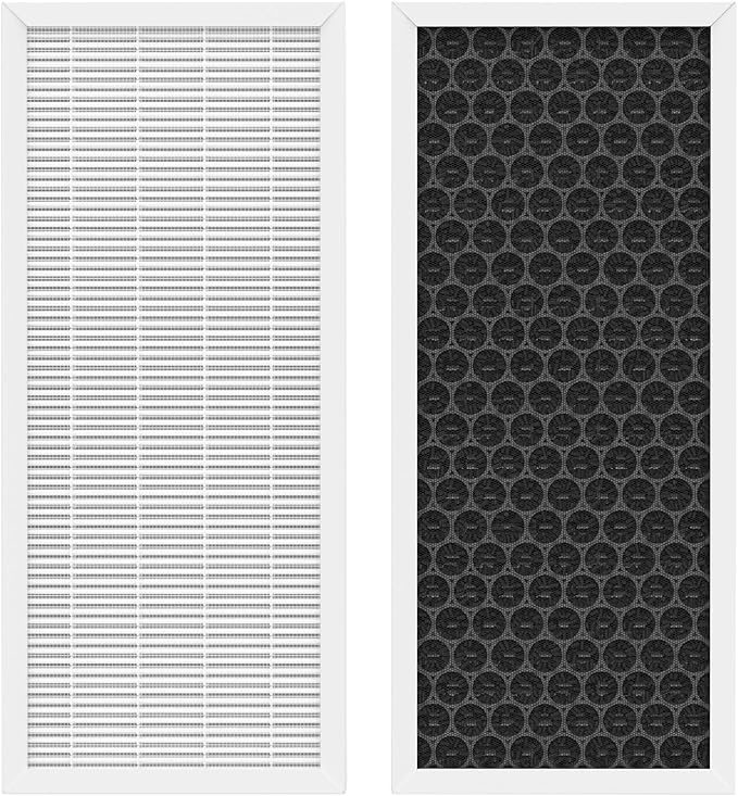 04383 Replacement Filter Compatible with Hamilton Beach TrueAir 04383 04384 04385 04386 Air Purifier, Replace Part # 990051000, 2 Pack