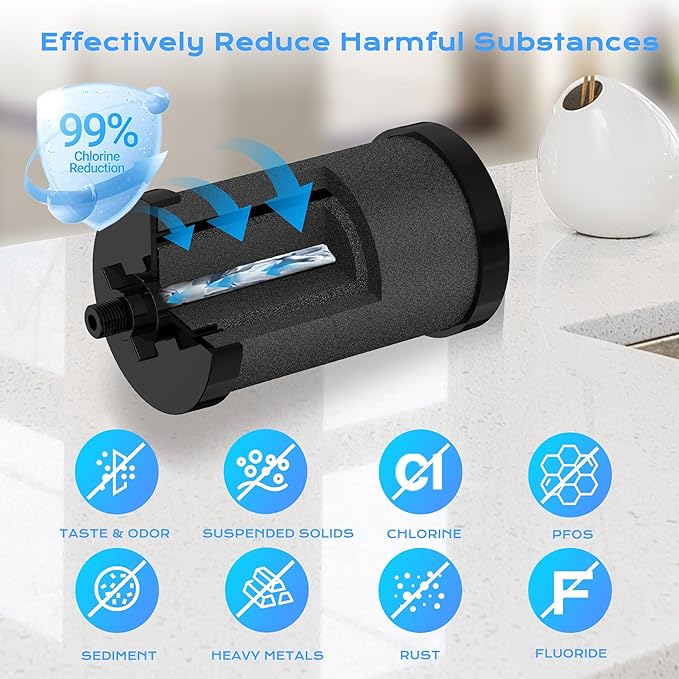 2387 Pro Filter, NSF/ANSI 42 Certified for Alexapure Water Filter Replacement, 5000 Gallon Water Filter Compatible with Alexapure Water Filtration System, 1 Pack