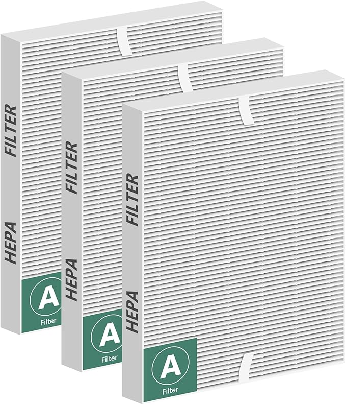 Improvedhand 115115 HEPA Replacement Filter A Size 21 Compatible with Winix PlasmaWave Air Purifier C535 5300 5300-2 5500 5500-2 6300 6300-2 P300 AM90 9000 5000 C909 9800, True HEPA Filters，Pack of 3