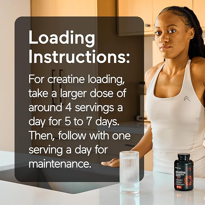 SMARTERNUTRITION Creatine Monohydrate Pills with 2500mg (2.5g) Per Serving, Vegan Capsules - Pre & Post Workout Recovery Support, Promotes Muscle Mass &. Endurance - 120 Count[60-Day Supply]