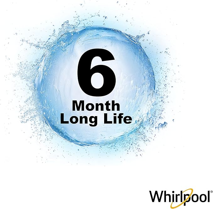 Whirlpool 10" x 2.5" Whole Home Standard Capacity Sediment Filters WHKF-GD05, 5 Micron, 6-Month Filter Life, Reduces Sediment, Sand, Soil, Silt & Rust, for standard filter housings, 2-Pack