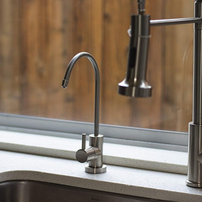 NU Aqua Brushed Nickel Designer Reverse Osmosis Faucet