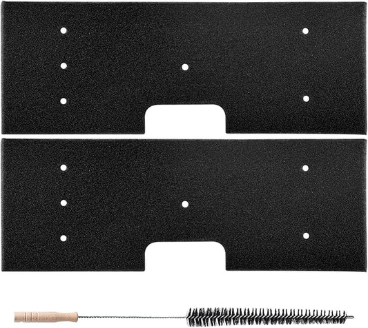 WH01X35719 Lint Filter Compatible with Ge Profile Washer Dryer Combo Foam Filter for PFQ97HSPV0DS Combo Washer Dryer Filter with Lint Brush (1 Long Handled Brush) - Hand Washable and Reusable (2pack)