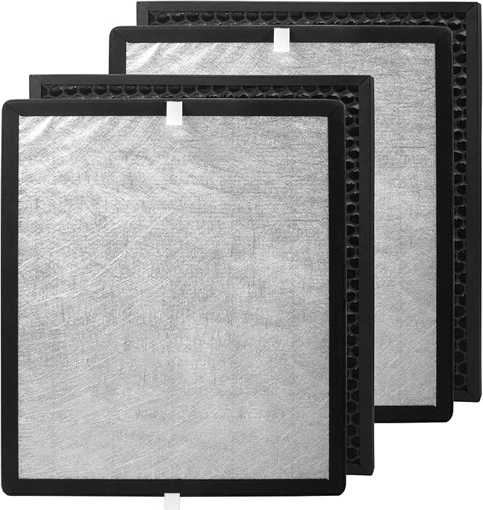 LV-PUR131 Replacement Filters Compatible with LEVOIT Air Purifier LV-PUR131, LV-PUR131S, LV-PUR131-RF, 3-in-1 Filtration, 2 Pack H13 True HEPA and Activated Carbon Filters