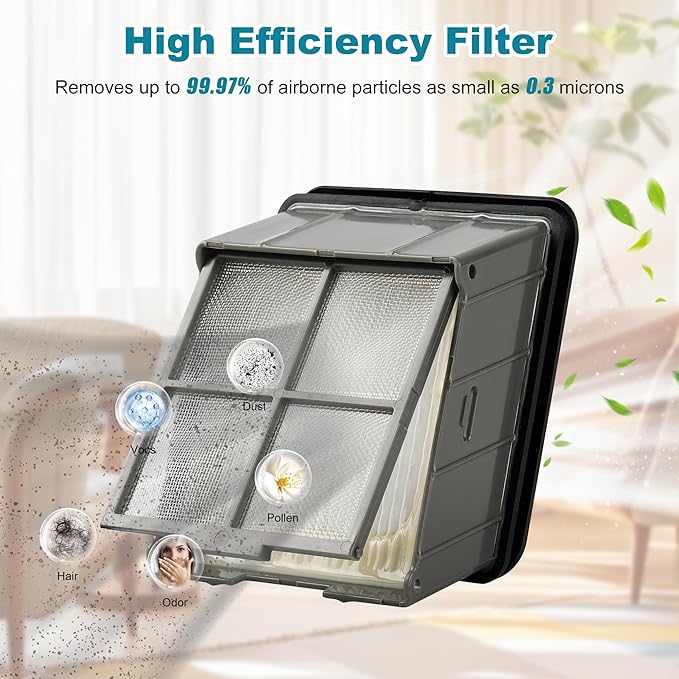 3930F 3882 HEPA Filter Replacement Compatible with Bissell CrossWave OmniForce Edge Cordless Multi-Surface Hard Floor Cleaner Wet Dry Vacuum, 4 Bissell FreshStart Filters for Select CrossWave, 1640066