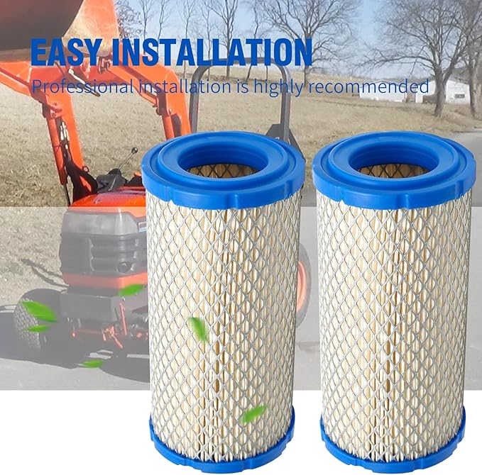 2PCS K1211-82320 Air Filter, Replacement for John Deere M113621 6449, Replacement for Kubota K2581-82311, Replacement for Kubota GR2100 GR2120