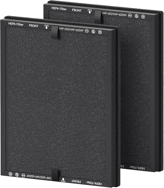 HAP602 Replacement Filter for ECOSELF HAP602/HAP602WF Air Purifier, 3-Stage filtration Filter Replacement, 2 Pack