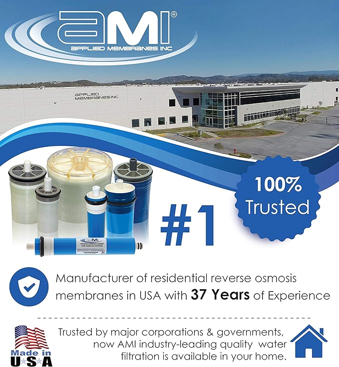 Inline Carbon Water Filter | 10" Length | 1/4" Quick Connect In/Out (1/4" QC) | For Chlorine Taste & Odor or Post Filter for Home RO | RO Stage 5 Polishing Filter