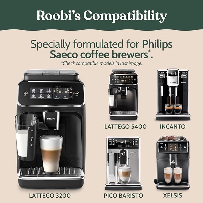 Roobi Philips Compatible Water Filters. Specially Designed for Philips Saeco Coffee Machines, Carbon Neutral Philips Aqua Clean Water Filters. 2 Pack, 6 Months Supply.