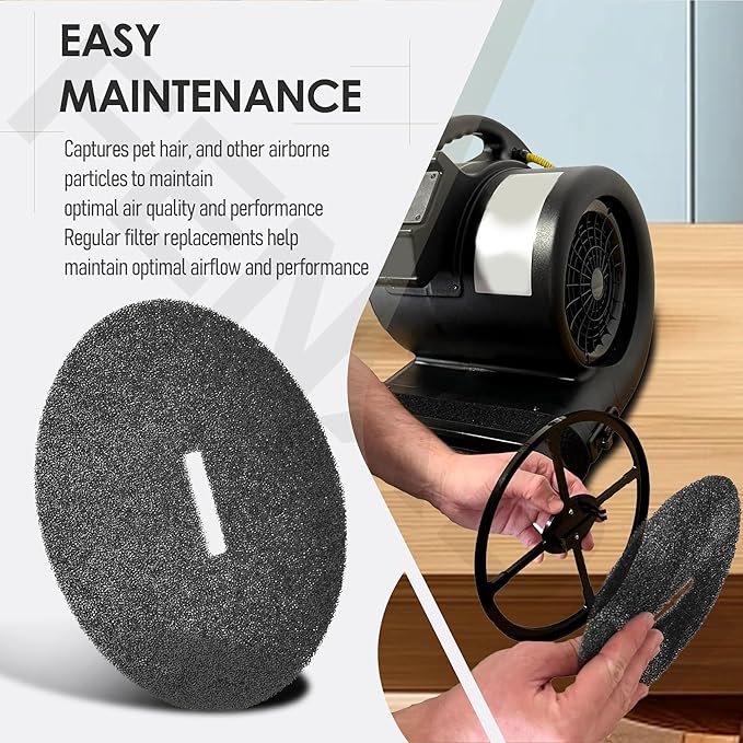 10-Pack Replacement Filters Compatible with B-Air Pet Dryer Airmovers GP-1, GP-1-F Grizzly, for Use by Pet Groomers and Kennels