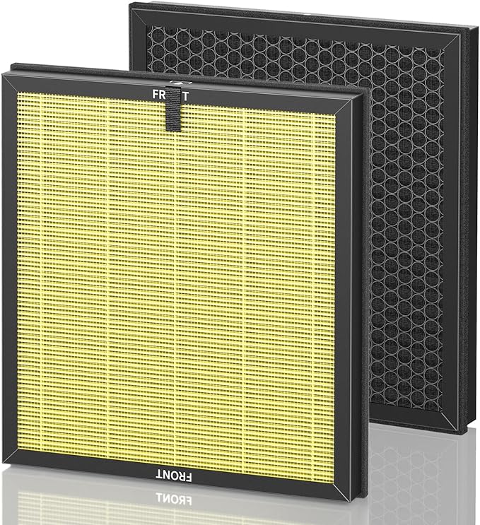 AP303 AP304 Replacement Filters, Compatible with DAYETTE AP303/304 Air Purifier, and for FRESHDEW AP303 / AP304 Purifier, HEPA Filter with 3 Stage Filtration, 2 Pack (Pet Filter)