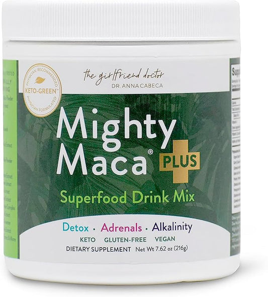 VIDAPURA Mighty Maca Plus by Dr. Anna Cabeca – Organic Superfood Greens Powder for Daily Energy & Vitality, Vegan & Alkaline, 60 Servings