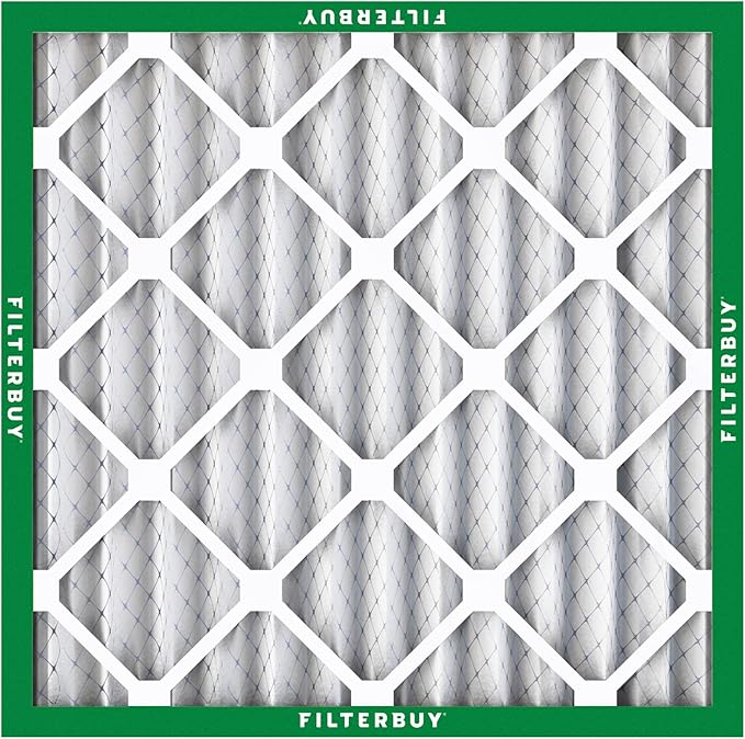 Filterbuy 24x24x2 Air Filter MERV 8 (MPR 700) Dust Defense Replacement (5-Pack), Electrostatic Pleated HVAC AC Furnace Filters, Made in USA (Actual Size: 23.38 x 23.38 x 1.75)
