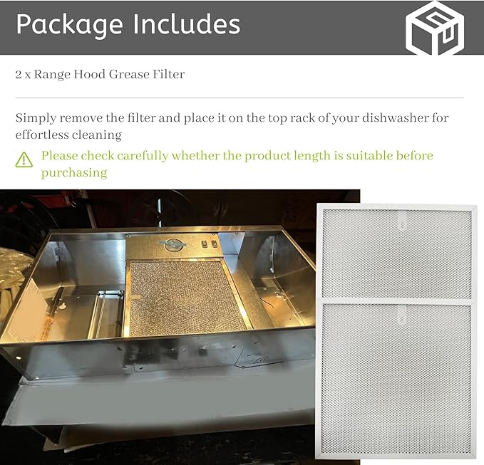 2Pcs Range Hood Grease Filter Fit for Broan BXT1 and Fit for NuTone AR1 Series Replace S99010467 99010467 5-layer Aluminum Alloy Material Grease Filter 11.5 x 11.5 x 0.38 Inch