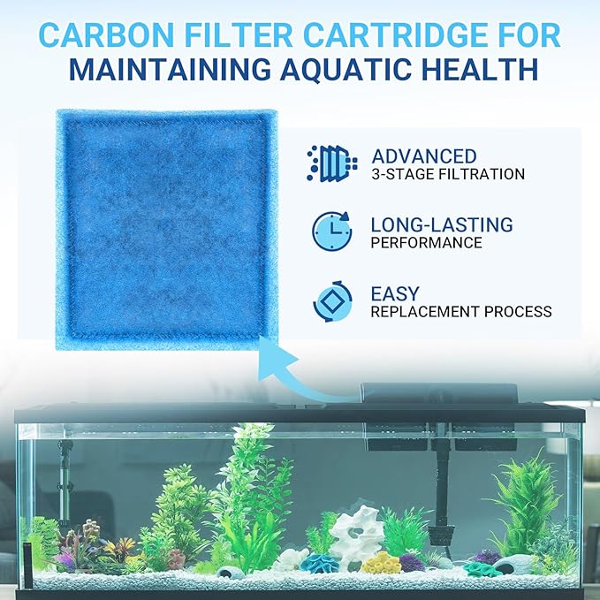 16 Pack Aquarium Filter Cartridges Compatiable with Marineland Penguin PRO Power Filters 200 275 350 375, Rite Size C Filter Cartridges Replacement