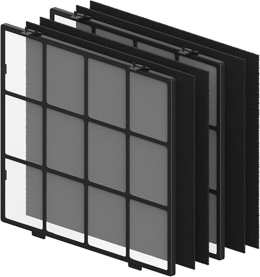 AP-1512HH Washable Pre-Filter Set for Coway Airmega AP-1512HH and Airmega 200M Purifier, Includes 2 Washable Pre-Filter and 4 Odor Eliminator Carbon Pre Filter